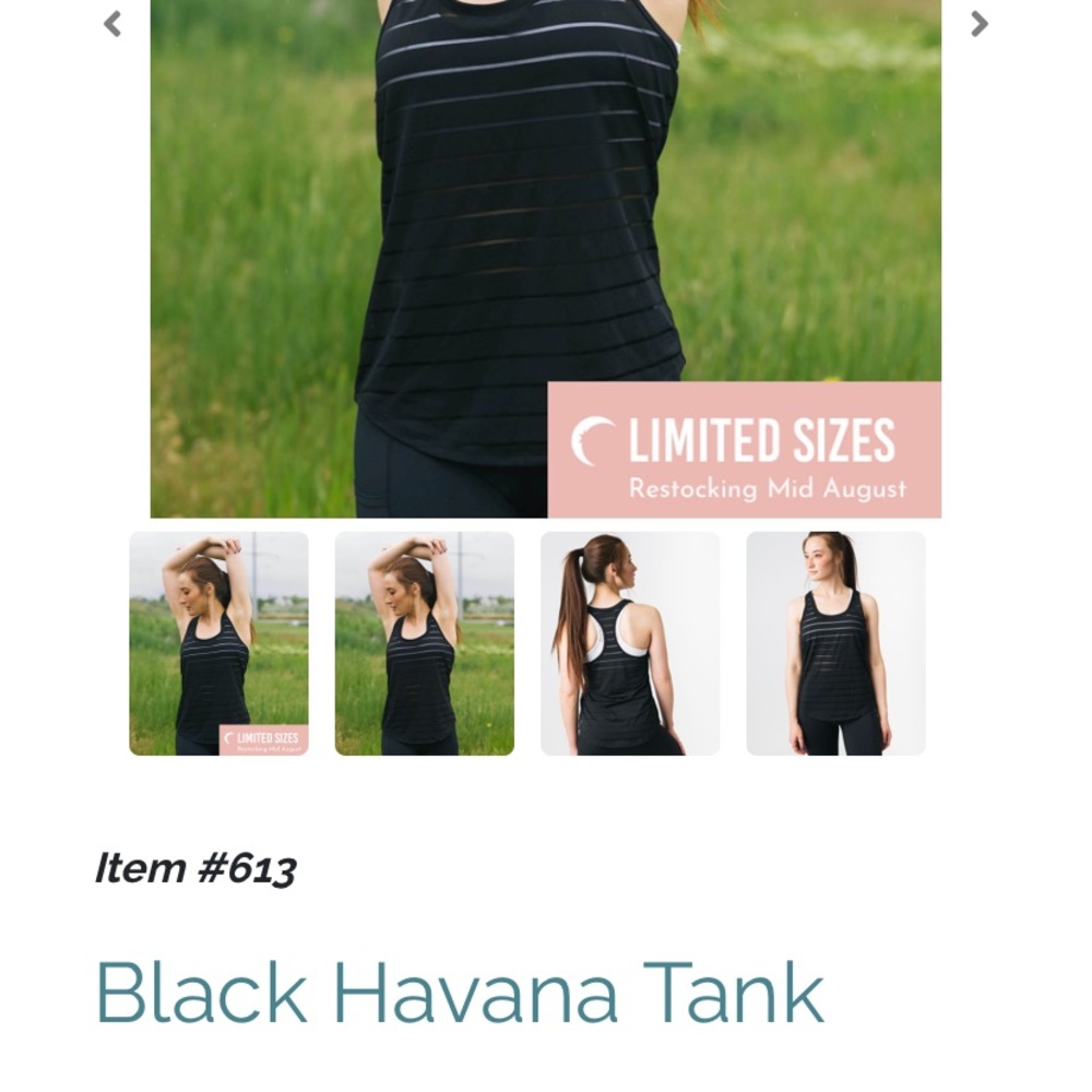 Zyia Black Havana Tank